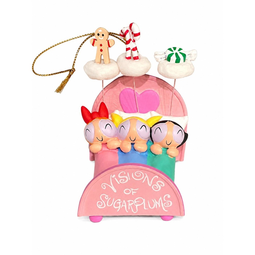 Rare Powerpuff Girls Sugarplum Visions Vintage 2000 NIB Ornament Cartoon Network